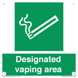 Designated vaping area